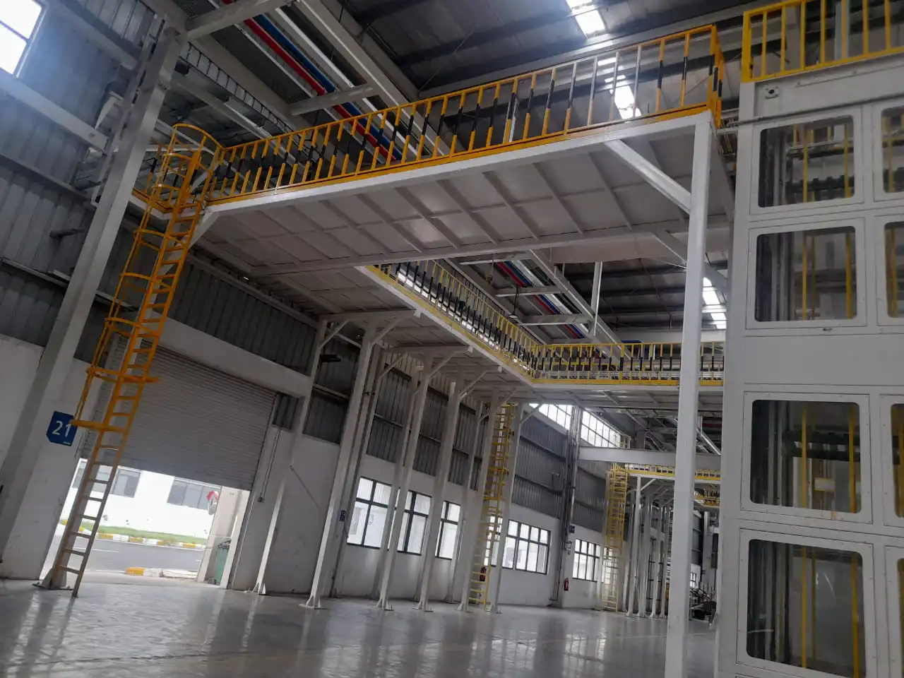 Warehouse International's Precision Steel Platform Project Construction in Progress