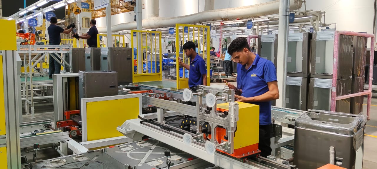 Washing machine assembly line