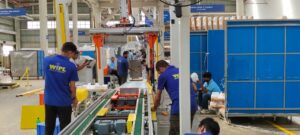 Washing machine assembly line